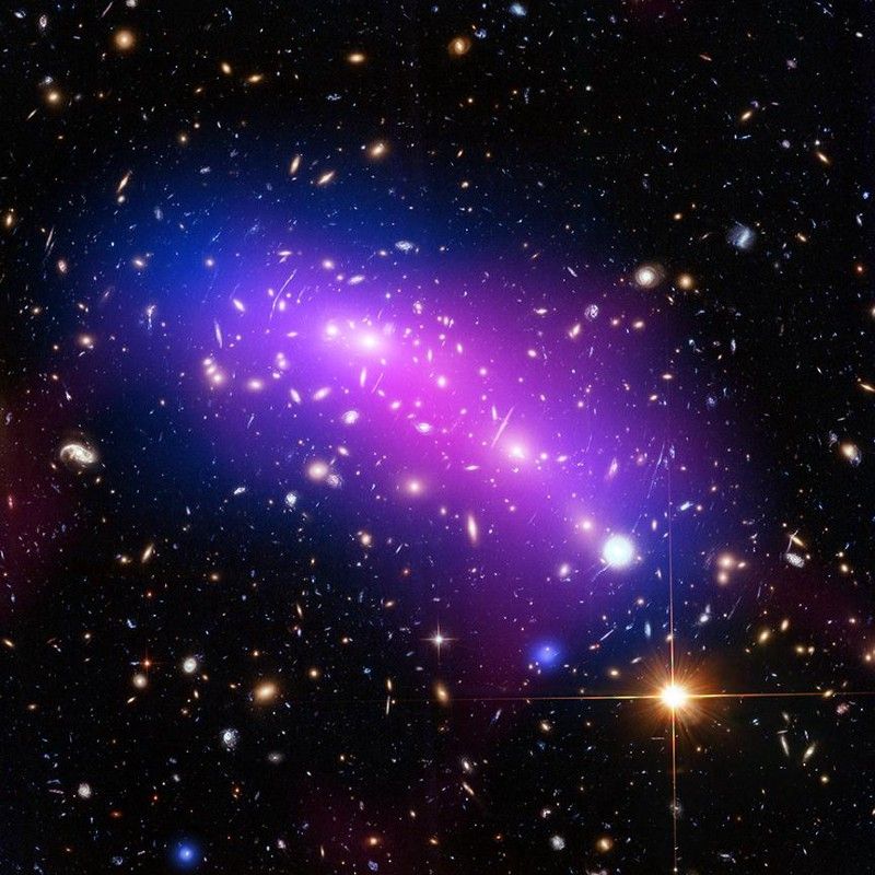 Así es como las colisiones de cúmulos de galaxias prueban la existencia de materia oscura